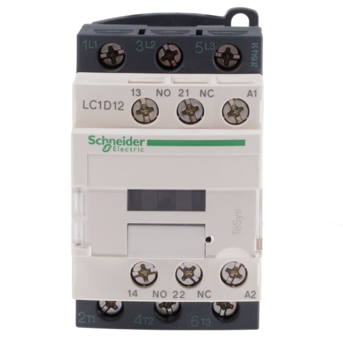 LC1D12R7  TeSys D LC1D 3 Pole Contactor  12 A  440 V ac Coil