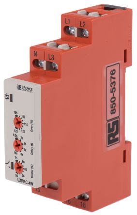 LXPRC-4W 230V (400V)  Voltage Monitoring Relay With SPDT Contacts, Overvoltage