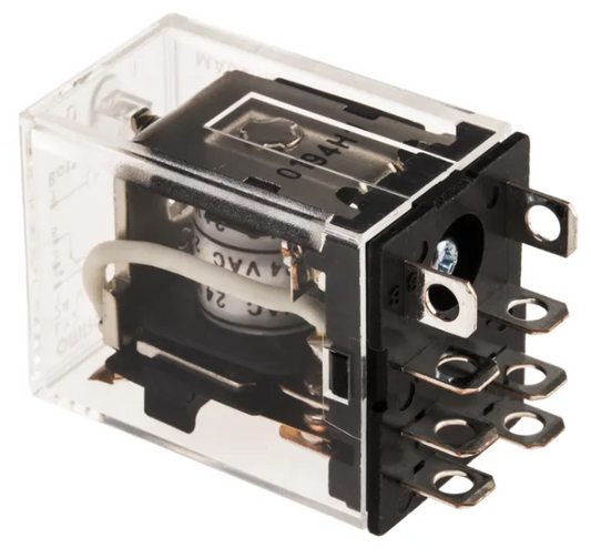  LY2 AC24 Plug In Power Relay, 24V ac Coil, 10A Switching Current, DPDT