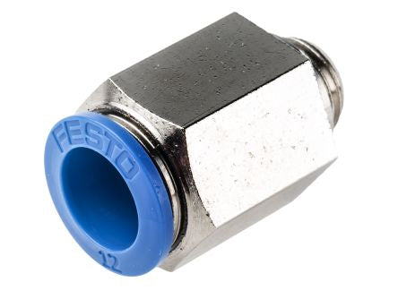 QS-G1/8-6 Pneumatic Straight Threaded-to-Tube Adapter