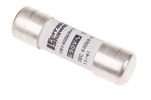 L200754  10A Ceramic Cartridge Fuse, 14 x 51mm
