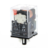 MKS2P1 230VAC  Relay, plug-in, 8-pin, DPDT, 10 A, mech indicator