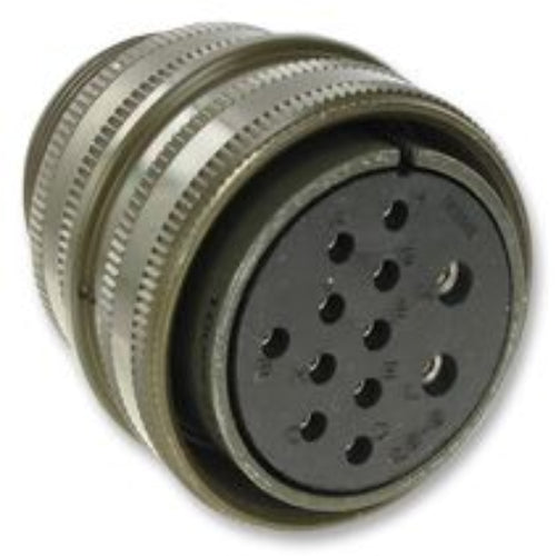 MS3106A20-27S Circular Connector, MIL-DTL-5015 Series, MS3106 Series, Straight Plug, 14 Contacts, Solder Socket
