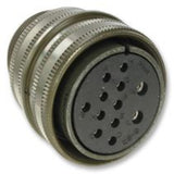 MS3106A20-27S Circular Connector, MIL-DTL-5015 Series, MS3106 Series, Straight Plug, 14 Contacts, Solder Socket