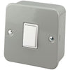 M405 Metal Clad - 13A single switch socket