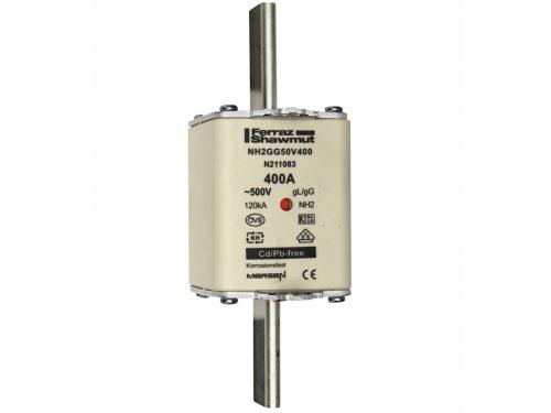 N211083C  400A 2 NH Centred Tag Fuse, gG, 500V ac