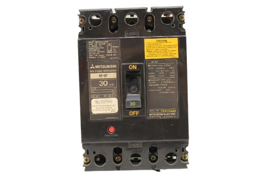 NFSF-3030 30A Circuit Breaker 480V Aux Switch NF-SF 30 Amp NFSF-3030 (EBI2908-7)