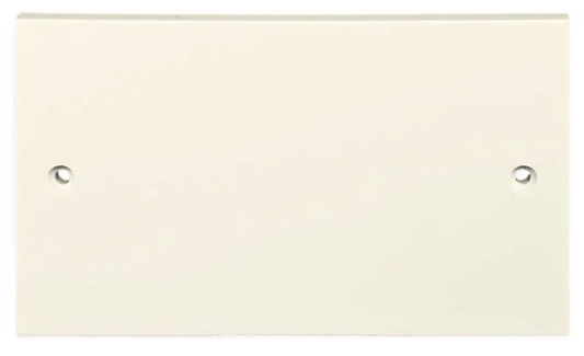 CMD667-9964 White 2 Gang Plastic Blanking Plate