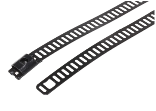 CMD121652 RS PRO Black Polyester Coated Stainless Steel Ladder