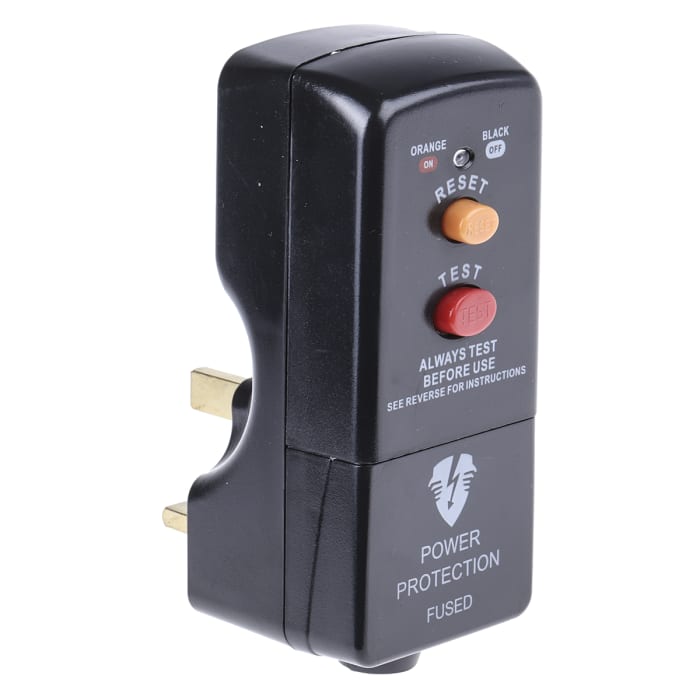 PRCDKB-MP Masterplug RCD Plug Adapter 2 Pole ,Rated At 13A,240 V ac