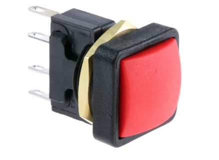 49-59222 Single Pole Double Throw (SPDT) Momentary Push Button Switch