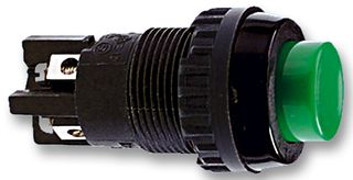 1.01.102.001/0301  Pushbutton Switch, Standard, 18.2 mm, DPST-NO