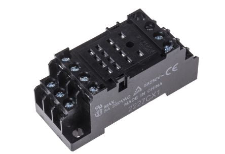 PYF14A-E   4 Pin Relay Socket, 250V ac