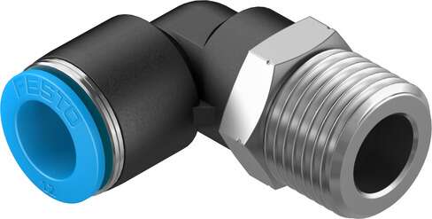QSL-1/2-12-20 Threaded-to-Tube Pneumatic Elbow Threaded-to-Tube Adapter