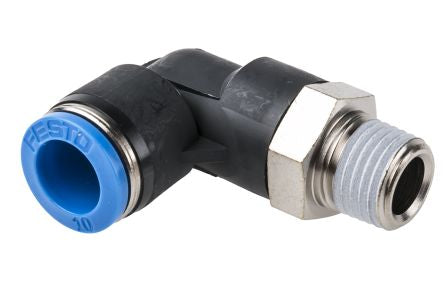 QSL-1/8-4  Elbow Connector, R 1/8 Male, Push In 4 mm