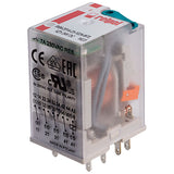 R4N-2014-23-1024-WTL  24V dc Coil Non-Latching Relay 4PDT, 6A Switching Current Plug In, 4 Pole