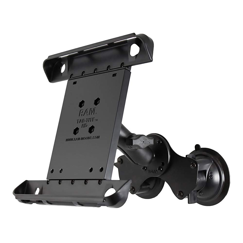 RAMB189TAB3U Double Twist-Lock Suction Cup Mount Black