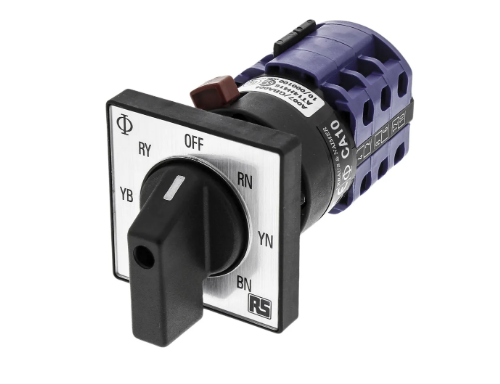 CA10A007/GBA004*FT2 4P 7 Position Rotary Switch, Rotary Knob Actuator