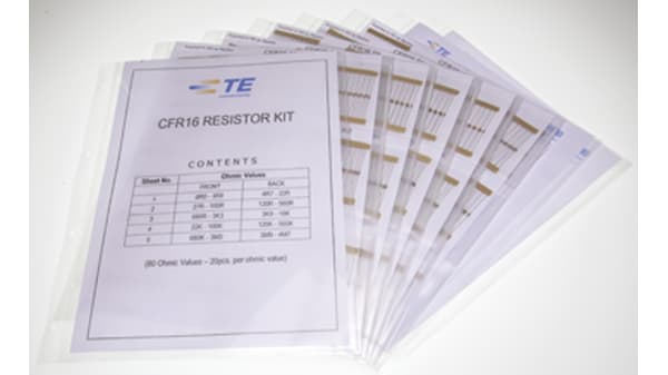 RES KIT CFR16RS CFR16 Carbon Film, Through Hole 87 Resistor Kit, with 1740 pieces
