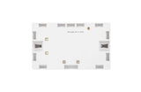 RET1046E White Urea Formaldehyde Back Box Surface Mount Mount, 2 Gangs