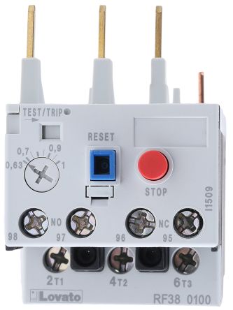 RF38 0100 Thermal Overload Relay, 0.63 To 1 A