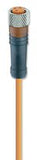 RKMV 3-224/5 M  Sensor Cable, PUR, M8 Straight Receptacle to Free End, 5 m