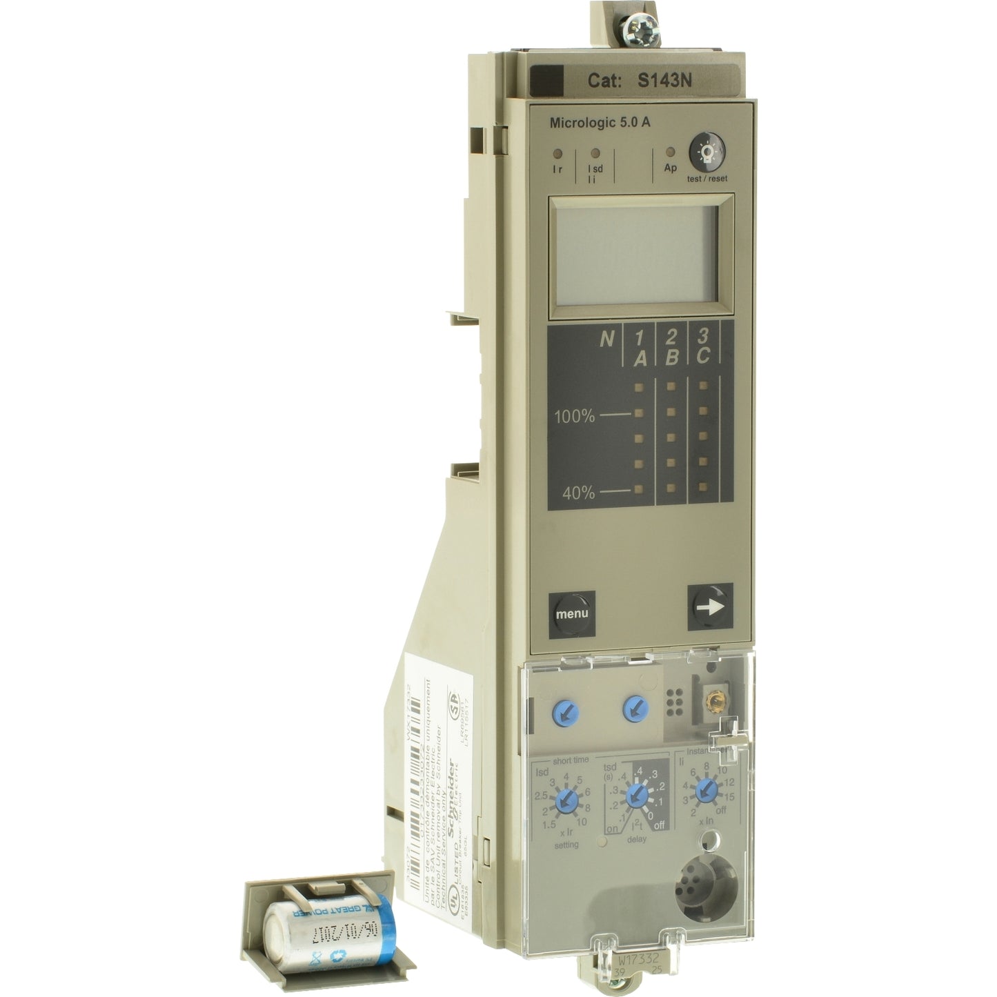 S143N Circuit Breaker Micrologic 5.0A Trip Unit Without Rating Plug
