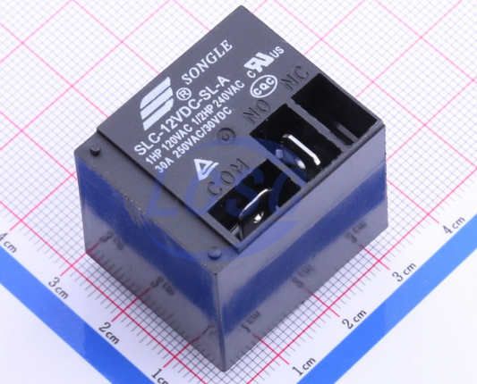 SLC-12VDC-SL-A Power Relay 30A 12VDC T91 4 Pins