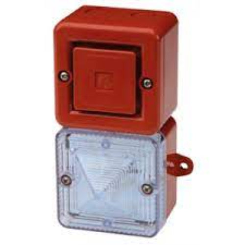 SONFL1XDC024R/R-H SONFL1X-HO Series Red Sounder Beacon, 24 V dc, IP66, Wall Mount, 100dB at 1 Metre