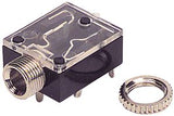 SPC21344 Phone Audio Connector, Jack, 3.5 mm, Silver Plated Contacts, Plastic Body