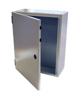 47-SB605020D  Metal Enclosure 600x500x200 IP66 with mounting and gland plates 47