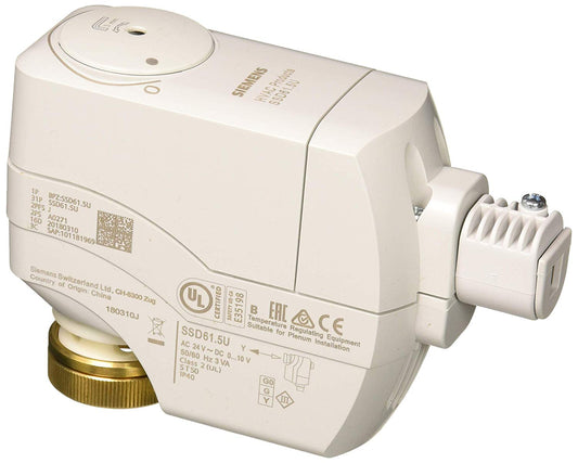 SSD61.5U Building Technologies Valve Actuators, SSD Series