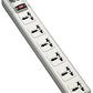 SUPER6OMNI D Protect It 230V 6-Universal Outlet Surge Protector, 1.8M Cord, German/French Plug, 750 Joules