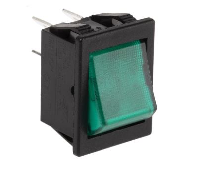 C1353ALNAF Double Pole Single Throw (DPST), Latching Rocker Switch