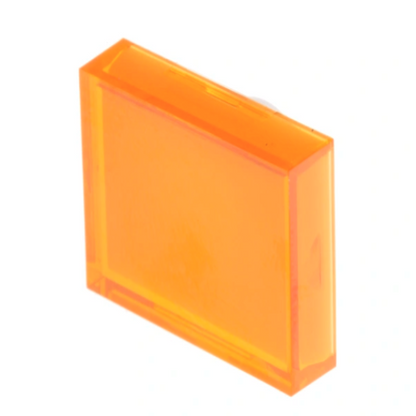 CMD745-2521 Orange Rectangular Push Button  Lens