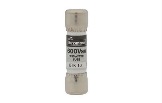 KTK-R-3 Fuse, Industrial / Power, LIMITRON KTK-R, 3 A, 600 VAC, 10mm x 38mm