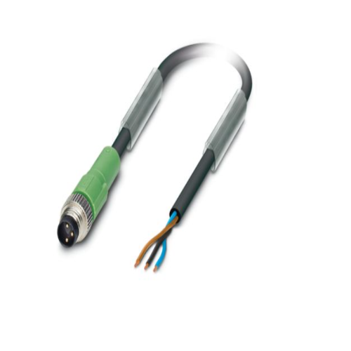 SAC-3P-M 8MS/5,0-PUR Sensor Cable, PUR, M8 Sensor Straight