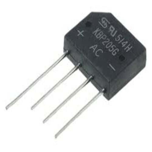 KBP205G C2 Bridge Rectifier Single Phase Standard 600 V Through Hole KBP