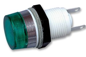 T0063AOFAD  Lamp Holder, 0063 Series, Green, Midget Flange