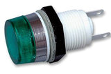 T0063AOFAD  Lamp Holder, 0063 Series, Green, Midget Flange