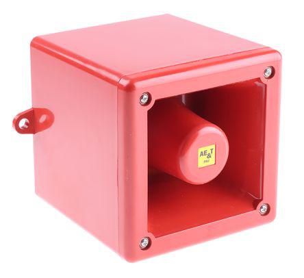T105 230 VCA Red 32 Tone Electronic Sounder, 230 V ac