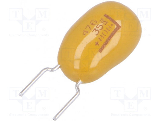T356M476K035AT  Capacitor 47μF 35V dc MnO2 Solid ±10% Tolerance