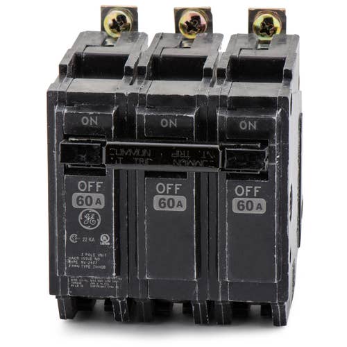 THHQB32060 General Electric 3 Pole Circuit Breaker