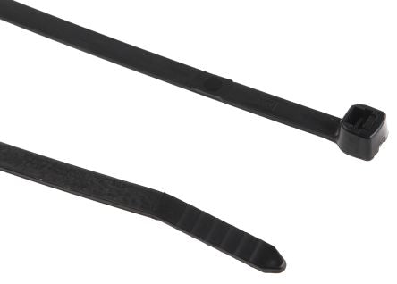 TY300-50X100 Ty-Fast Series Black Nylon Weather Resistant Cable Tie, 290mm x 4.8 mm