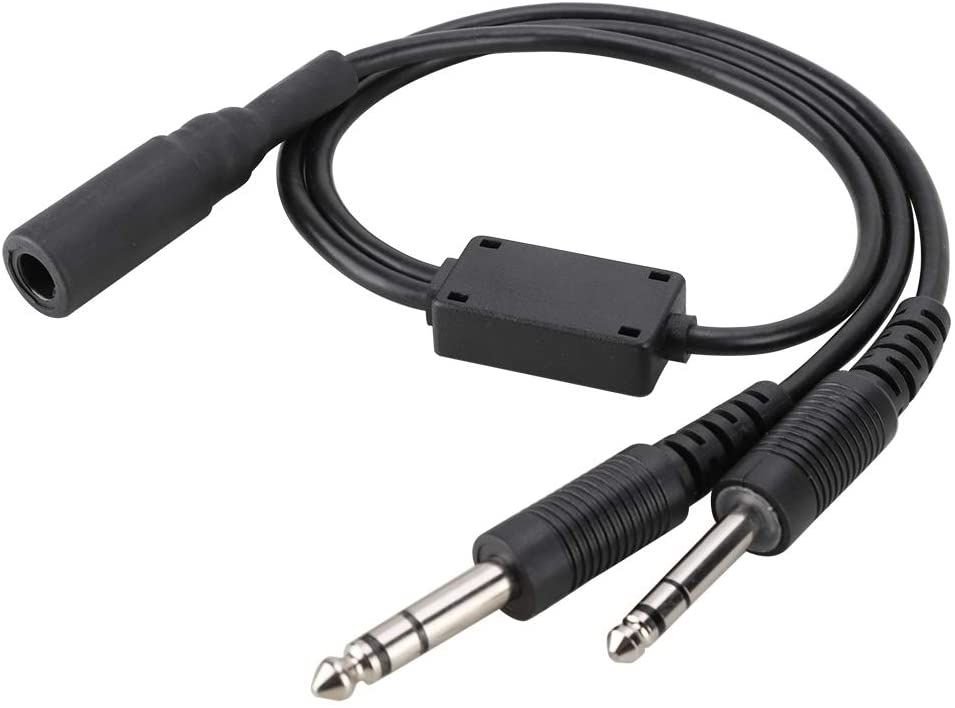 U174 David Clark AVCOMM, U 174 - Headphone Splitter, Helicopter to General Aviation Headset Adapter