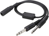 U174 David Clark AVCOMM, U 174 - Headphone Splitter, Helicopter to General Aviation Headset Adapter