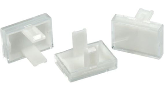 31-903.7  Clear Rectangular Push Button Lens