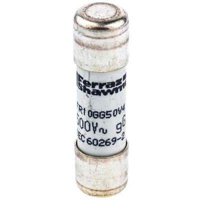 X213598  4A Ceramic Cartridge Fuse, 10 x 38mm