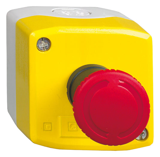 XALK178E Surface Mount Emergency Button - Twist to Reset, NO/NC, Mushroom Head