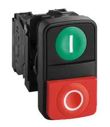 XB5AL73415 Harmony XB5 Green, Red Flush Push Button